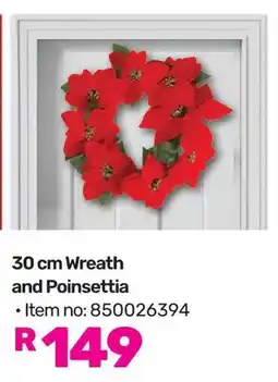 Game Wreath and Poinsettia offer