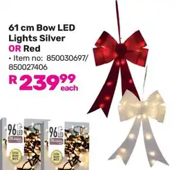 Game Bow LED Lights Silver OR Red offer
