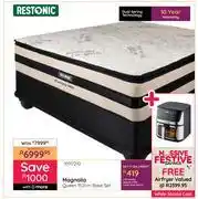 Bradlows Restonic Magnolia Queen 152cm Base Set 10117210 Free Airfryer offer