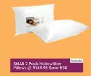 Bradlows SMAS 2 Pack Hollowfiber Pillows 10119630 offer
