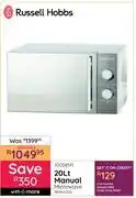 Bradlows Russell Hobbs 20L Manual Microwave RHMA20L 10058511 offer