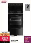 Bradlows Defy 60cm Black Stove DSS694 10272368 offer