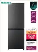 Bradlows Hisense 223L Metallic Fridge Freezer H310BIT 10278316 offer