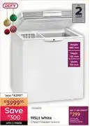 Bradlows Defy 195L White Chest Freezer DMF470 10016010 offer