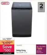 Bradlows Defy 14Kg Grey Top Loader DTL160 1259071 offer