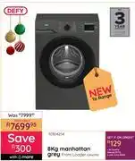 Bradlows Defy 8Kg Manhattan Grey Front Loader DAW396 10304254 offer