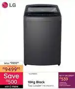 Bradlows LG 18Kg Black Top Loader T18V1NDHT2 10298851 offer