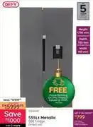 Bradlows Defy 555L Metallic SBS Fridge DFF647-WD 10306035 offer