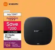 Bradlows Xiaomi 4K Media Player TV Box S 3rd Gen 10304089 offer