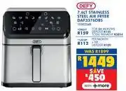 Russells Defy 7.6L Stainless Steel Air Fryer DAF3376DBS 10302348 offer