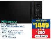 Russells Hisense 28L Electronic Microwave H28MOBS17 10302124 offer