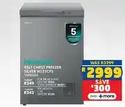 Russells Hisense 95L Chest Freezer Silver H125CFS 10285356 offer