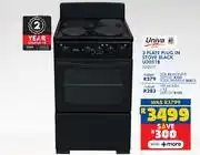 Russells Univa 3 Plate Plug In Stove Black U3051B 10121111 offer