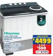 Russells Hisense 16Kg Twin Tub Washing Machine WSDE163 10118059 offer