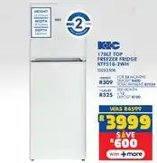 Russells KIC 170L Top Freezer/Fridge KTF518-2WH 10283508 offer