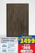 Russells Jackson 3 Door 2 Drawer Robe 10281114 offer