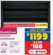 Russells Kinsley Steel & Rose Headboard offer