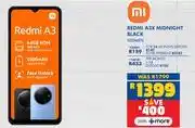 Russells MI Redmi A3X Midnight Black Smartphone 10294576 offer