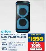 Russells Orion Partyblast Bluetooth Party Speaker PPA 3000 (10298163) offer