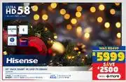 Russells Hisense 58 Inch Smart 4K UHD TV 58A6N (10299191) offer