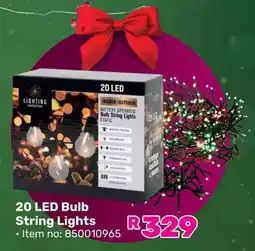 Game 20 LED Bulb String Lights offer