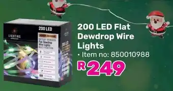 Game 200 LED Flat Dewdrop Wire Lights offer