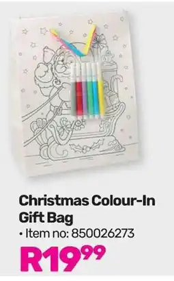 Game Christmas Colour-In Gift Bag offer