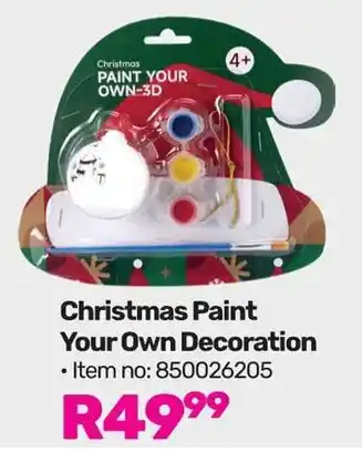 Game Christmas Paint Your Own Decoration offer