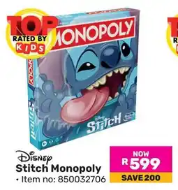 Game Disney Stitch Monopoly offer