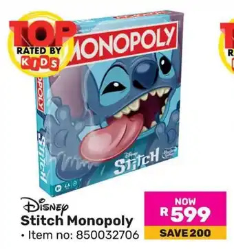 Game Disney Stitch Monopoly offer