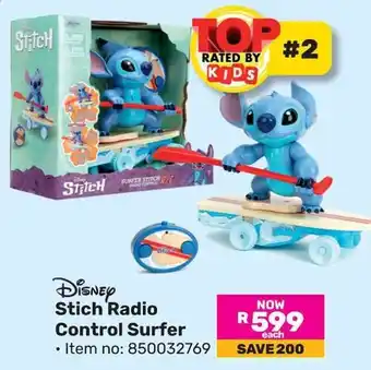 Game Disney Stich Radio Control Surfer offer