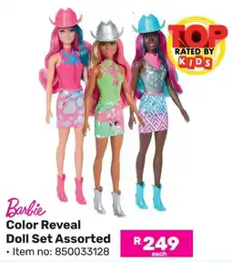 Game Barbie Color Reveal Doll Set Assorted offer