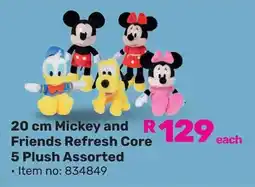 Game Mickey and Friends Refresh Core 5 Plush Assorted offer