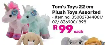 Game Tom's Toys 22 cm Plush Toys Assorted offer