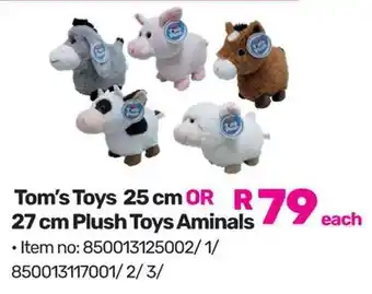 Game Tom's Toys 25 cm OR 27 cm Plush Toys Aminals offer