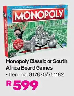 Game Monopoly Classic or South Africa Board Games offer