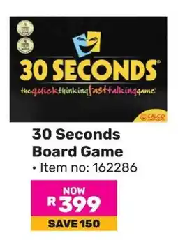 Game 30 Seconds Board Game offer