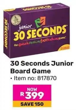 Game 30 Seconds Junior Board Game offer