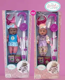 Game 30 cm Doll & Stroller Ethnic Pink OR Blue offer