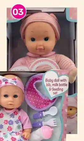 Game 31 cm Baby Doll with Sounds Pink OR Blue offer