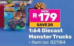 Game 1:64 Diecast Monster Trucks offer