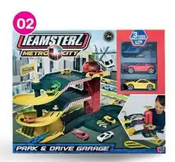 Game Teamsterz Park & Drive Metro City Garage with 3 Cars offer