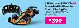 Game RASTAR 1:18 McLaren F1 MCL36 OR Oracle Red Bull Remote Control Racing Car offer