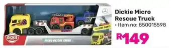 Game Dickie Micro Rescue Truck offer