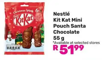 Game Nestlé Kit Kat Mini Pouch Santa Chocolate offer