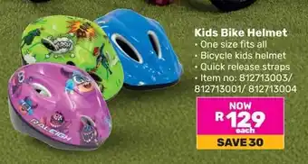 Game Kids Bike Helmet offer
