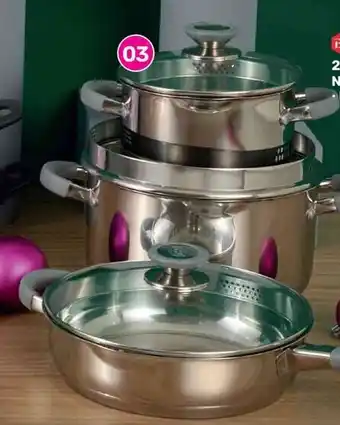 Game Bennett Read Supreme 19-Piece Stainless Steel Cookware Set offer