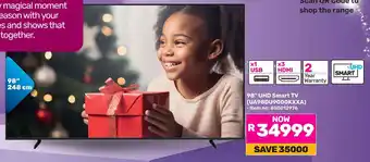 Game Samsung 98" UHD Smart TV offer