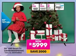 Game Samsung 50" UHD Smart TV offer