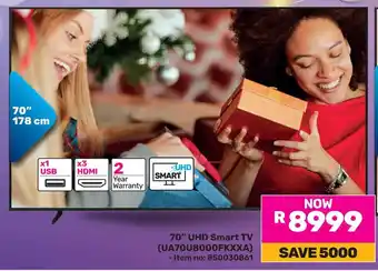 Game Samsung 70" UHD Smart TV offer